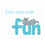 Fun cat, postcards
