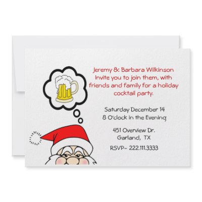 Fun Christmas Party Invitation by DizzyDebbie