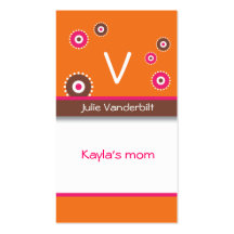 Fun circles Mommy Card Business Cards
