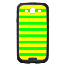 Fun Citrus Yellow and Neon Green Striped Pattern
