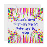 Fun Colorful Birthday Party Invitation