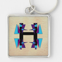 Fun Colorful Monograms CricketDiane Key Chain