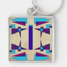 Fun Colorful Monograms CricketDiane Key Chain