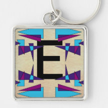 Fun Colorful Monograms CricketDiane Key Chains