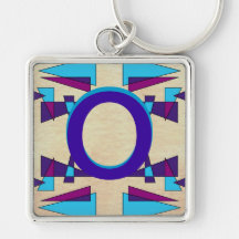 Fun Colorful Monograms CricketDiane Key Chains