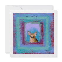 Fun colourful dog art unique original chihuahua