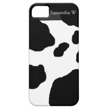 Fun Cow Print Personalized iPhone 5 Covers