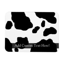 Fun Cow Print Personalized Magnets