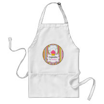 Fun Cupcake & Baker's Hat Personalized Apron