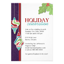Fun Customizable Holiday Party Invitation invitations