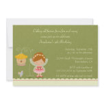 Fun cute fairy girl's birthday party invitation