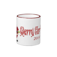 Fun Cute Santa Merry Christmas Coffee Mug