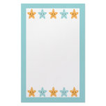 Fun cute under the sea starfish stationery paper