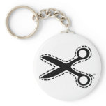 fun cutout scissors keychain