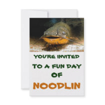 fun day of noodlin invitation