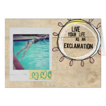fun doodle instgagram photo card