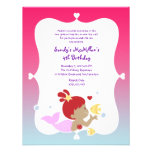 Fun Ethnic Mermaid Birthday Party Invitation