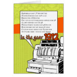 Fun Facts Birthday – Cost of Living in 1912 Card