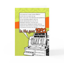 Fun Facts Birthday – Cost of Living in 1932 Card