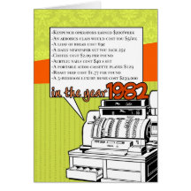 Fun Facts Birthday – Cost of Living in 1982 Greeting Cards