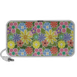 Fun Florals Bright Doodle Portable Speakers