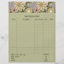 Fun Florals Order Form Full Color Flyer
