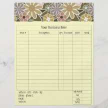 Fun Florals Order Form Full Colour Flyer