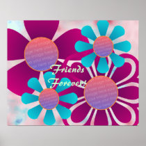 Fun Flowers Photo Frame Print