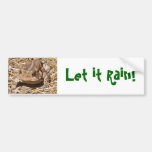 Fun Frog Bumpersticker for fellow drought victims Bumper Stickers
