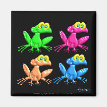 Fun Frogs Magnet