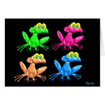 Fun Frogs (No Verse Inside) Cards