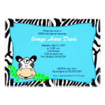 Fun & Funky Zebra Stripe 5x7 Baby Shower Invite