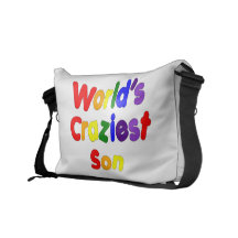 Fun Funny Humourous Sons : World's Craziest Son Commuter Bags