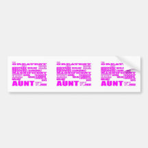 Fun Gifts for Aunts : Greatest Aunt Bumper Stickers