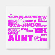 Fun Gifts for Aunts : Greatest Aunt Refrigerator Magnets