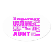 Fun Gifts for Aunts : Greatest Aunt Stickers