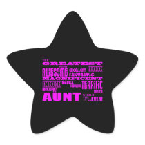 Fun Gifts for Aunts : Greatest Aunt Stickers