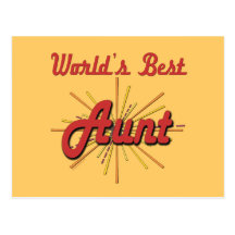 Fun Gifts For Aunts Postcards