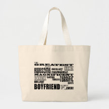 Fun Gifts for Boyfriends : Greatest Boyfriend Canvas Bag