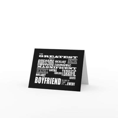 Fun Gifts for Boyfriends : Greatest Boyfriend Card by TheFunFactory