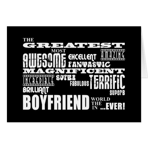 Fun Gifts for Boyfriends : Greatest Boyfriend Card
