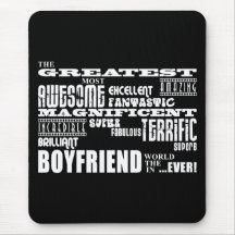 Fun Gifts for Boyfriends : Greatest Boyfriend Mousepads