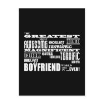 Fun Gifts for Boyfriends : Greatest Boyfriend Post Cards