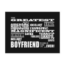 Fun Gifts for Boyfriends : Greatest Boyfriend Post Cards