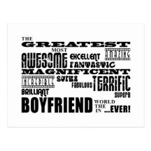 Fun Gifts for Boyfriends : Greatest Boyfriend Postcards