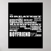 Fun Gifts for Boyfriends : Greatest Boyfriend Poster
