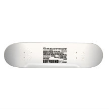 Fun Gifts for Boyfriends : Greatest Boyfriend Skate Deck