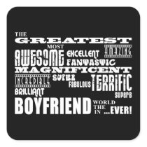 Fun Gifts for Boyfriends : Greatest Boyfriend Sticker