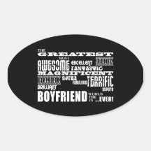 Fun Gifts for Boyfriends : Greatest Boyfriend Stickers