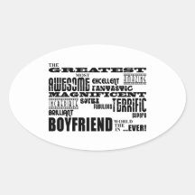 Fun Gifts for Boyfriends : Greatest Boyfriend Stickers